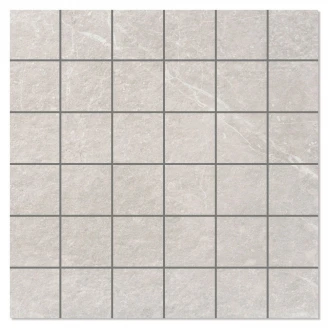 Mosaik Klinker Kinnekulle Ljusgrå Matt-Relief 30x30 (5x5) cm